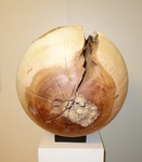 Große Holzkugel Kugel Apfelbaum 36 cm