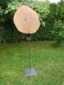 Blatt auf Metall
