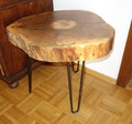 Beistelltisch, Couchtisch, Holztisch, Tisch, Walnuss, Haarnadelbeine, Hairpinlegs