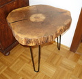 Beistelltisch, Couchtisch, Holztisch, Tisch, Walnuss, Haarnadelbeine, Hairpinlegs