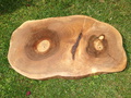 Baumscheibe Tischplatte Walnuss
